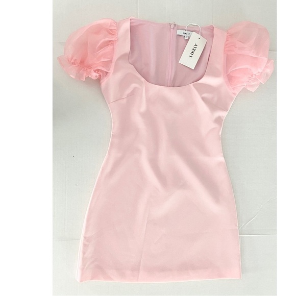 Likely Womens Powder Pink Easter Dress Soft Girl Era Pastel Pink Feminine Size 6 - Picture 2 of 14